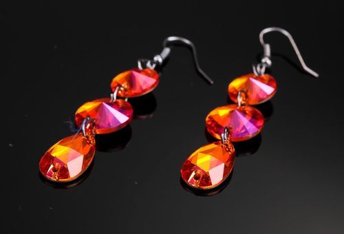 Earrings with crystals - MADEheart.com