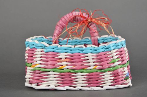 Handmade wicker basket woven basket for home decor decorative use only - MADEheart.com