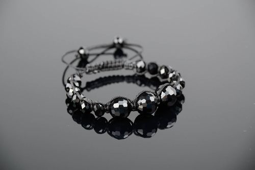 Wrist bracelet with Czech crystal - MADEheart.com