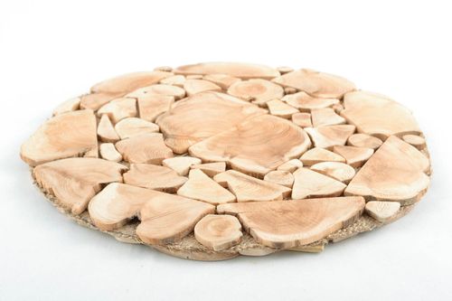 Wooden heat resistant coaster - MADEheart.com