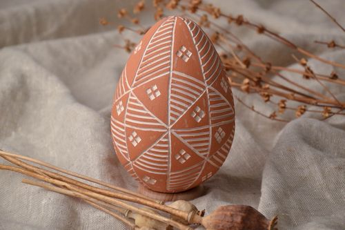 Painted clay Easter egg Sorokoklinka - MADEheart.com