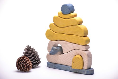 Wooden construction toy - MADEheart.com