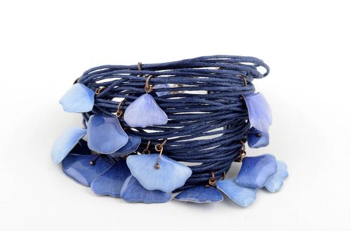 Unusual handmade cord bracelet woven string bracelet cool jewelry designs - MADEheart.com