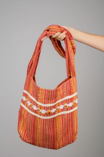 Orange womens bag - MADEheart.com