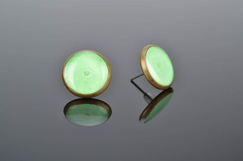 Stud earrings Turquoise - MADEheart.com