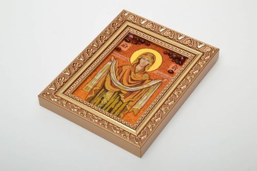 Amber decorated icon for home - MADEheart.com
