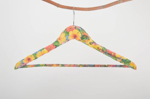 Handmade hangers for clothes decoupage hanger interior decor wooden hanger - MADEheart.com