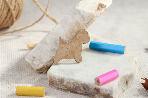 Chipboard, wooden blank for scrapbooking Dog - MADEheart.com