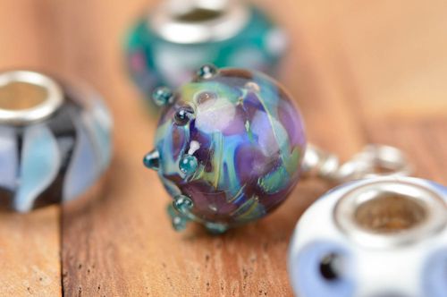 Jewelery making supplies glass bead lampwork beads handmade beads and charms - MADEheart.com