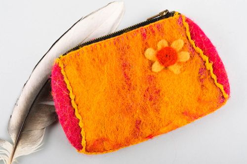 Felted purse small woolen purse fashion accessories cosmetic bags for women - MADEheart.com