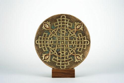 Decorative clay plate  - MADEheart.com
