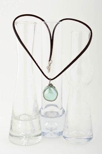 Beautiful handmade glass pendant glass art fashion accessories for girls - MADEheart.com