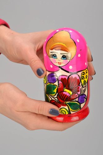 Hand painted nesting doll - MADEheart.com