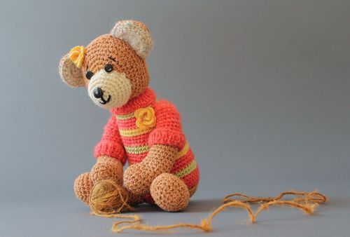 Soft toy Bear in sweater - MADEheart.com