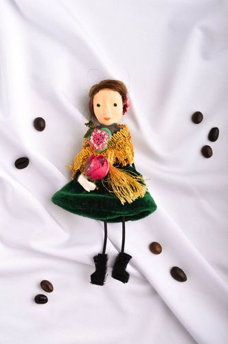 Unusual handmade rag doll collectible dolls small gifts decorative use only - MADEheart.com