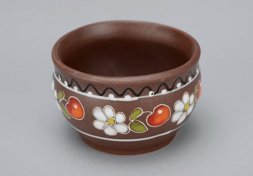 Clay patterned saltcellar - MADEheart.com