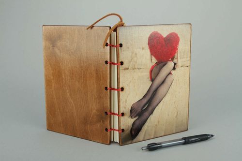 Leather notebook Sexy - MADEheart.com