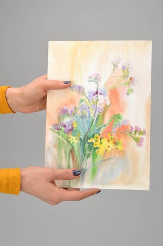 Watercolor painting Bouquet - MADEheart.com