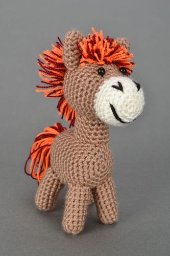 Homemade crochet toy Horse - MADEheart.com