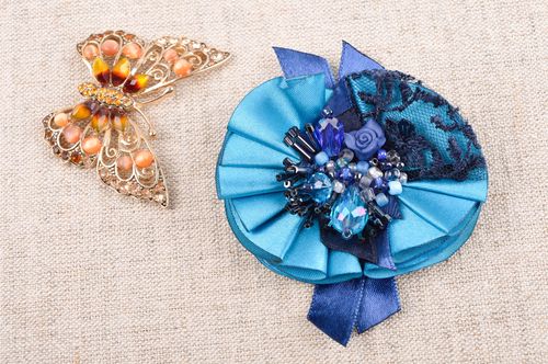 Brooch jewelry pin brooch handcrafted jewelry ribbon brooch fashion accessories - MADEheart.com