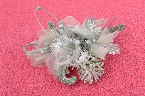 Handmade wedding accessory designer brooch unusual boutonniere flower brooch - MADEheart.com