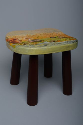Wooden stool for childrens room - MADEheart.com