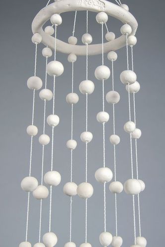 Ceramic hanging bells with chimes - MADEheart.com