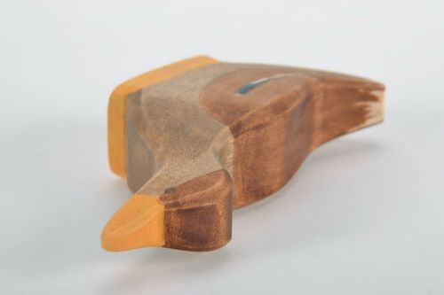 Figurine made from maple wood Wild Duck - MADEheart.com