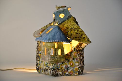 Ceramic night lamp Magic house - MADEheart.com
