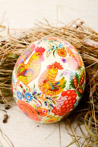 Handmade Easter painted egg stylish beautiful souvenir decorative use only - MADEheart.com
