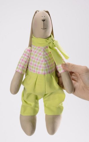 Tilde toy Hare in yellow - MADEheart.com