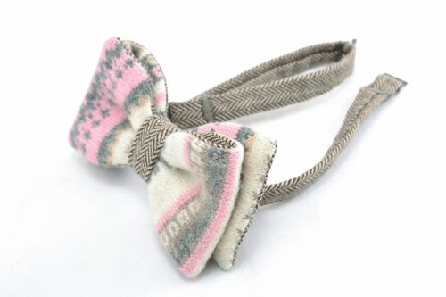 Bow tie with fastener Winter - MADEheart.com