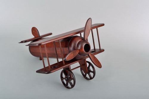 Wooden wine bottle stand Plane - MADEheart.com