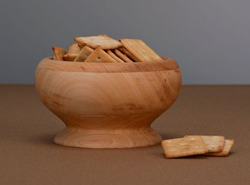 Wooden bowl with glass inner surface - MADEheart.com