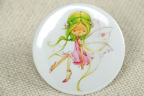 Pocket mirror with the image of fairy - MADEheart.com