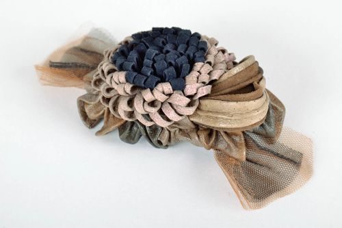 Pin Brooch Made of Natural Leather - MADEheart.com