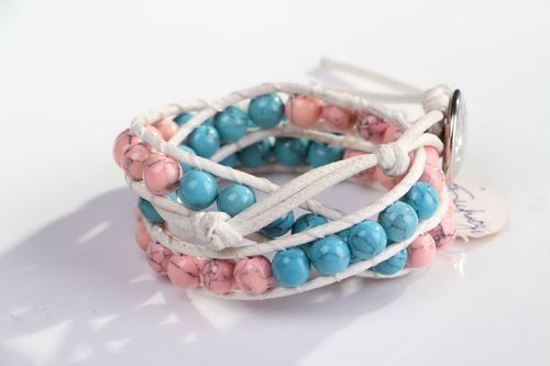 Bracelet with turquoise  - MADEheart.com