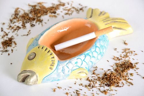 Ceramic ashtray Fish - MADEheart.com