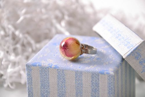 Ring with natural rose - MADEheart.com