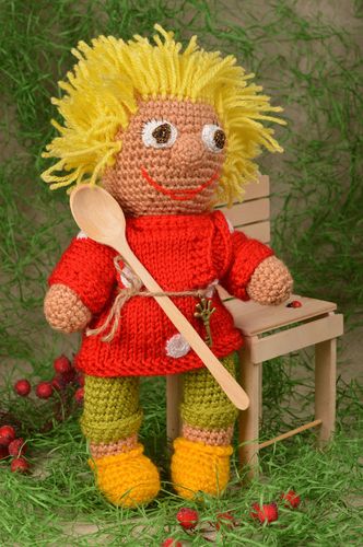 Handmade toy crocheted toy designer toy unusual gift for baby nursery decor - MADEheart.com
