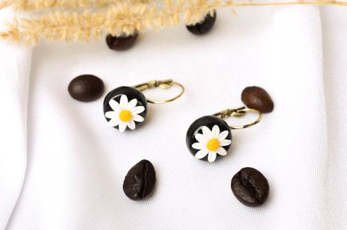 Handmade earrings polymer clay designer earrings flower jewelry gifts for girls - MADEheart.com