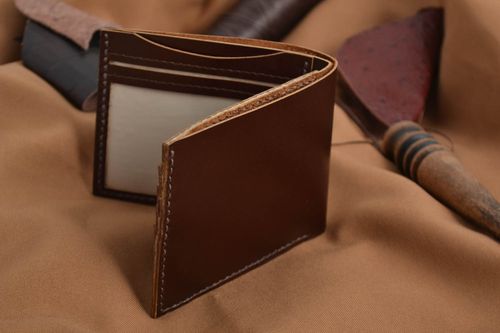 Beautiful handmade leather wallet designer wallet unisex wallet gift ideas - MADEheart.com