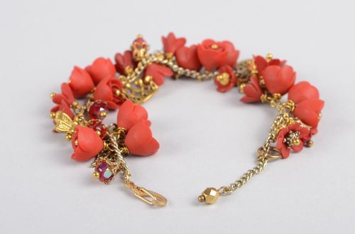Handmade bracelet unusual bracelet polymer clay jewelry gift for women - MADEheart.com