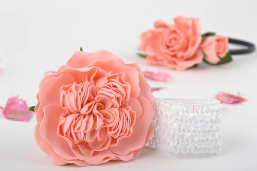 Beautiful handmade textile flower headband designer hair bands gifts for her - MADEheart.com