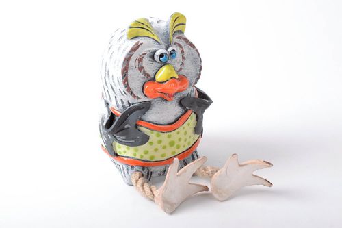 Handmade ceramic money box Owl - MADEheart.com