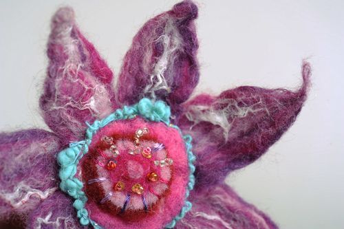 Brooch-hairpin Flower - MADEheart.com