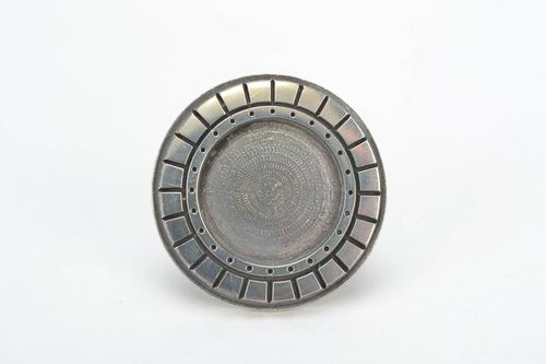 Handmade DIY metal blank for round top ring making jewelry craft supplies - MADEheart.com