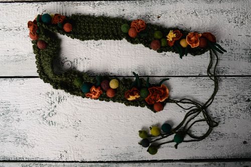 Dark crochet belt - MADEheart.com