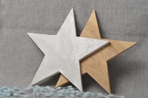 Blank for creativity wooden star for painting home decor decorative use only - MADEheart.com