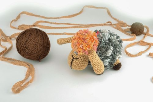 Hand crochet toy Lamb - MADEheart.com